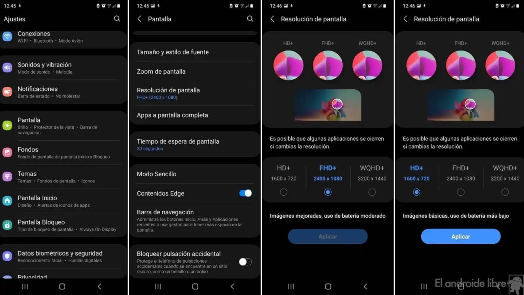 cambiar resolucion de pantalla samsung - Cómo cambiar la calidad de vídeo en Samsung