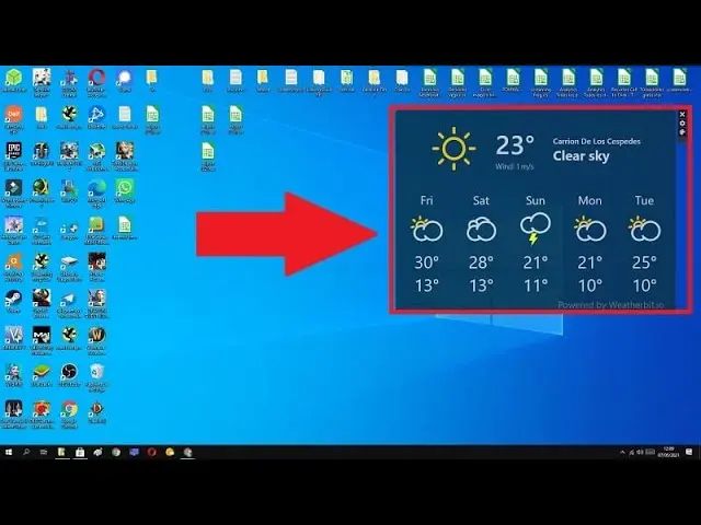 clima en pantalla pc - Cómo poner el pronóstico del tiempo en la pantalla de la PC