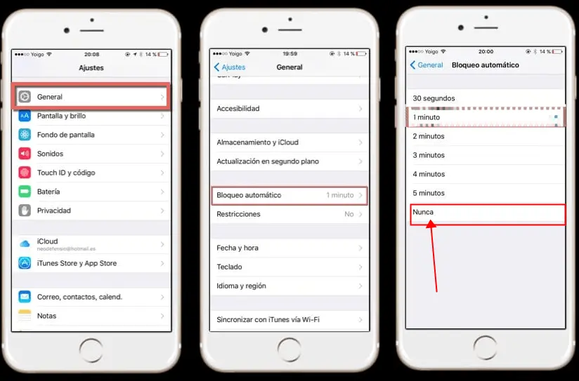 quitar bloqueo de pantalla iphone x - Cómo quitar el bloqueo automatico iPhone X