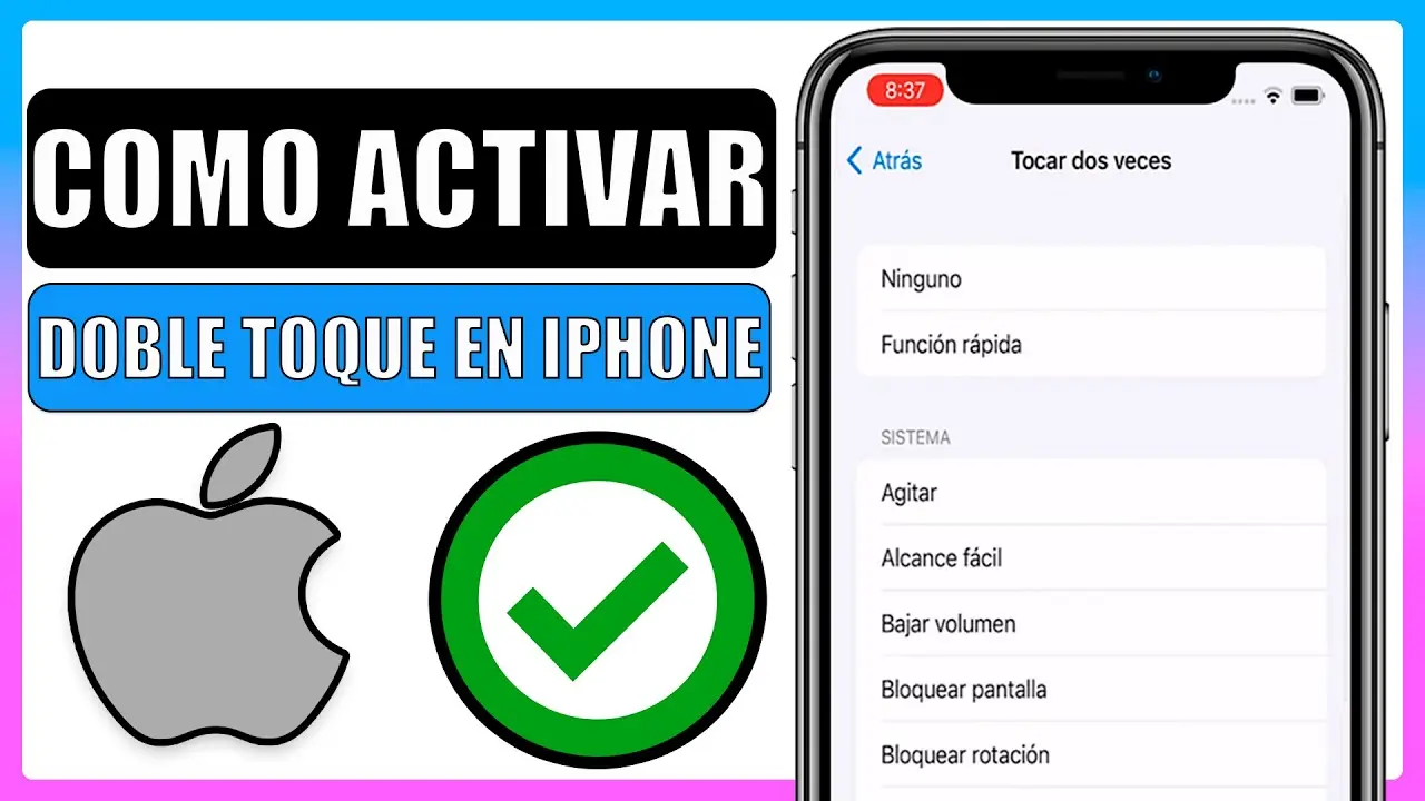 doble toque para encender pantalla iphone - Cómo quitar el doble clic en iPhone