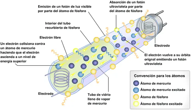 historia de la lampara fluorescente - Cuándo se creó la lámpara fluorescente