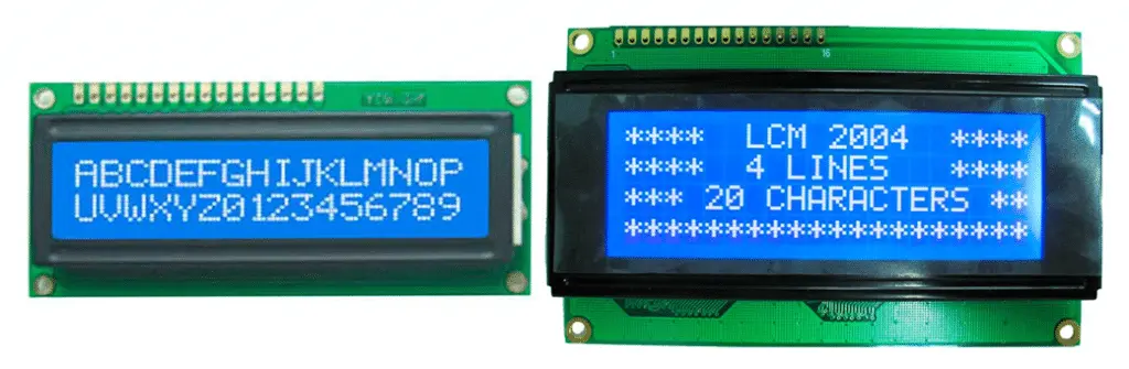 pantalla lcd arduino características - Qué componentes tiene una pantalla LCD